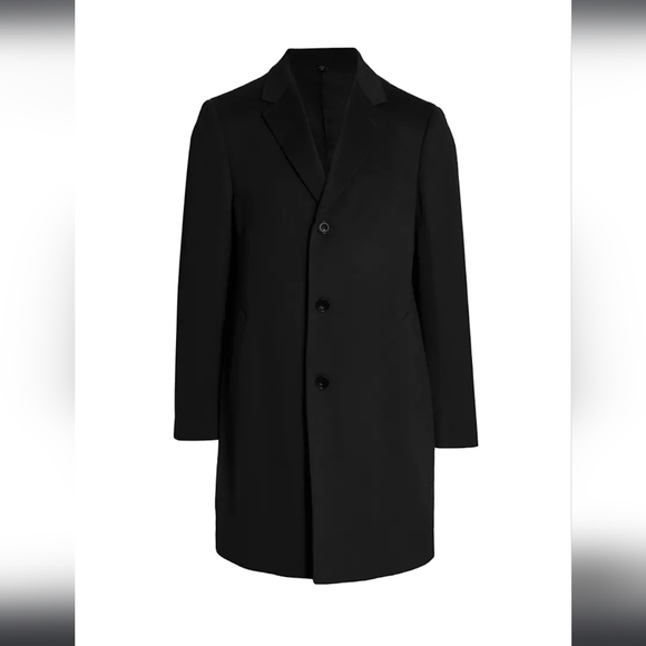 Saks Fifth Avenue COLLECTION Buttoned Cashmere Topcoat - Picture 3 of 11